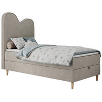 BOXBETT FLOW 90/180 Beige Struktur - H3 - Beige, Holz/Textil (90/180cm) - MKS