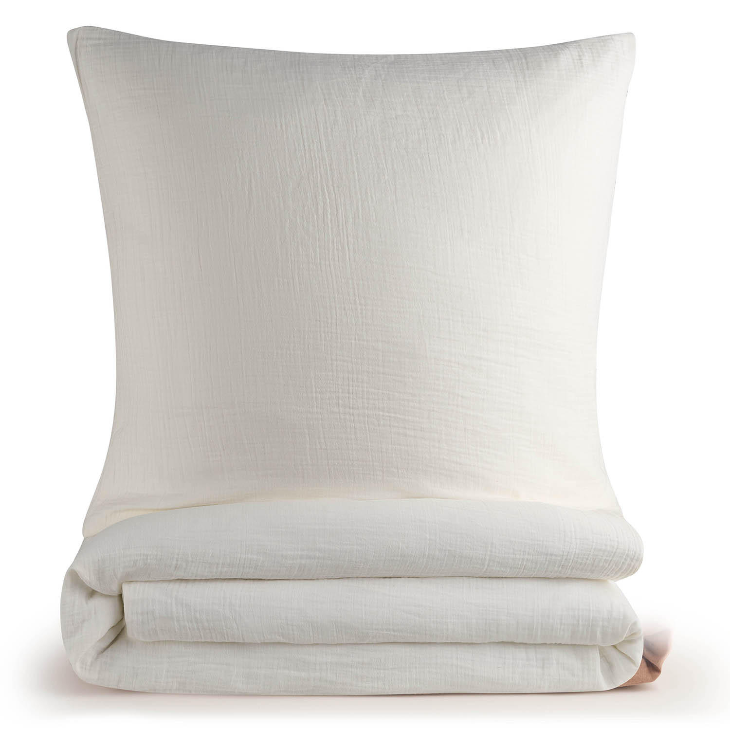 BETTWÄSCHE Musselin, 100% Baumwolle, 135/200 cm & 80/80 cm - Beige, Textil (135/200cm) - Blumtal