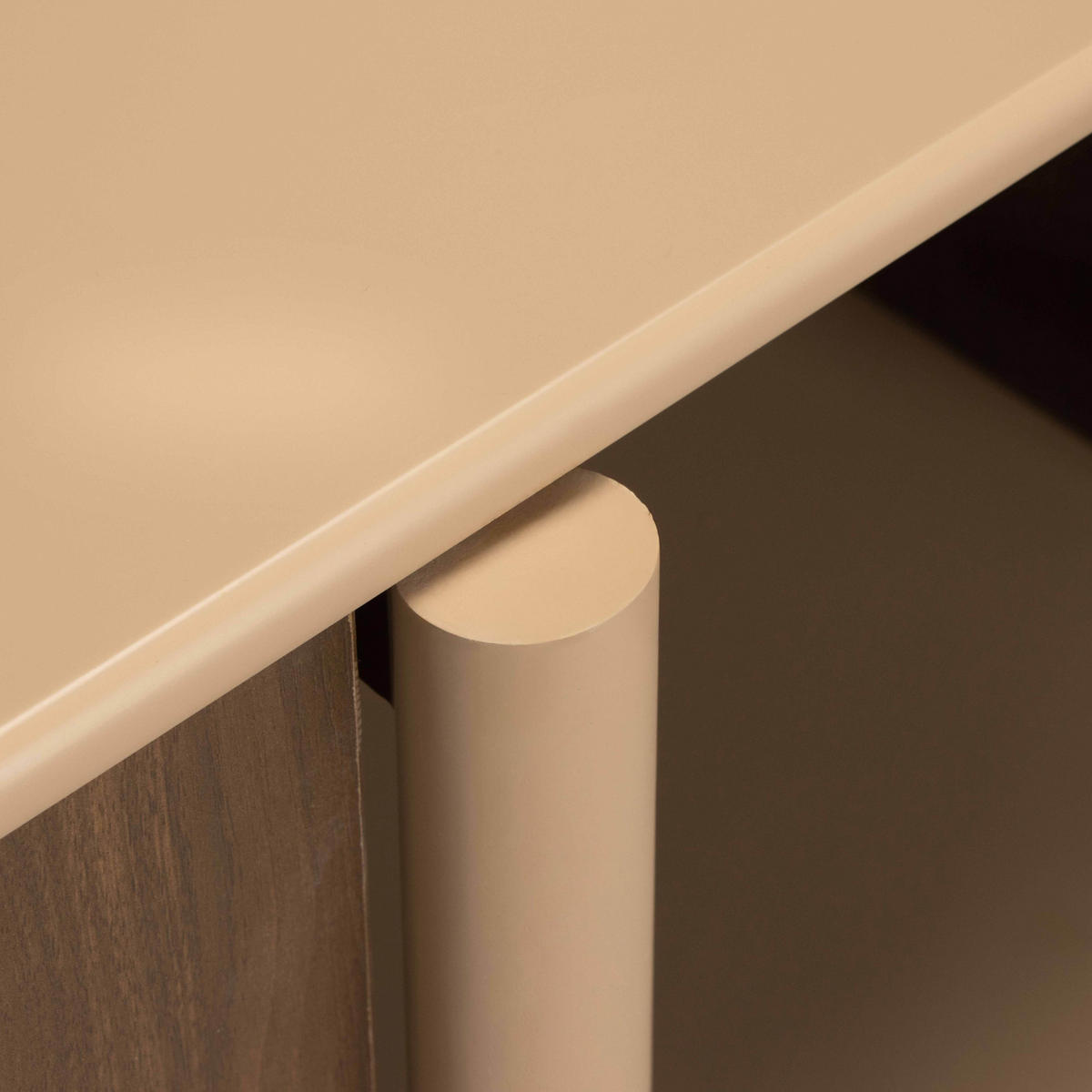SIDEBOARD mit 4 Türen, taupe - Taupe, Holz (180/75/40cm) - Oviala