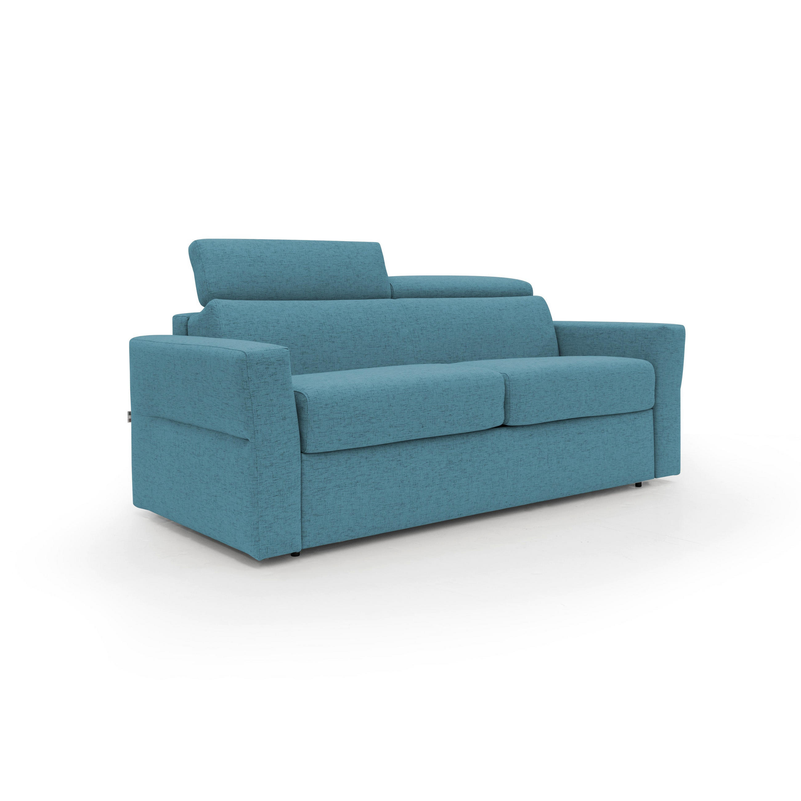 SCHLAFSOFA Avalon - Hellblau, Textil (200/100/95cm) - Divani.store