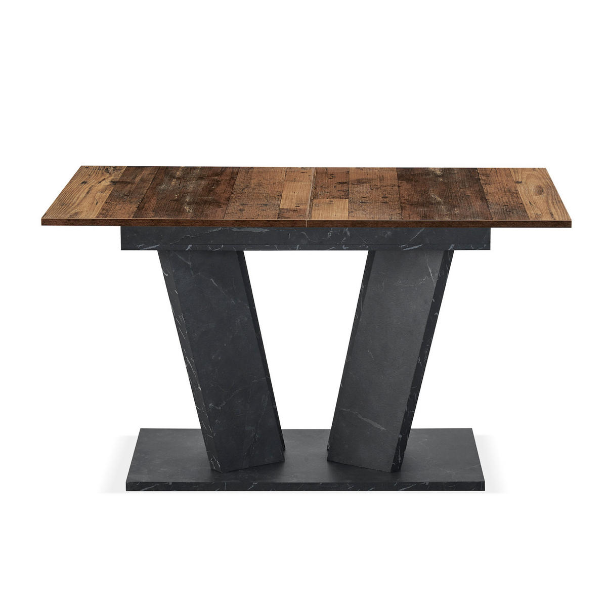 ESSTISCH WILLEM 120-160/80/76 cm - Anthrazit/Sonoma Eiche, Holzwerkstoff (80/120/76cm) - B&D Home