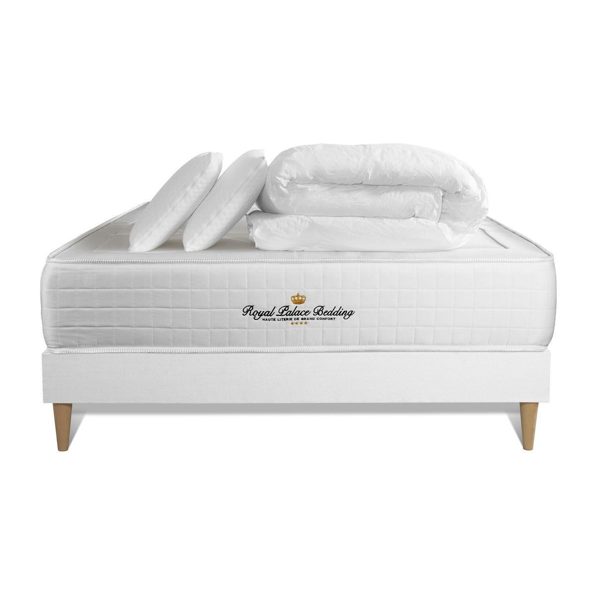 Royal Palace Bedding Bett Weiß 200x200 cm