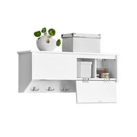 WANDGARDEROBE Weiß - Weiß, Holzwerkstoff (78/30/20cm) - SoBuy