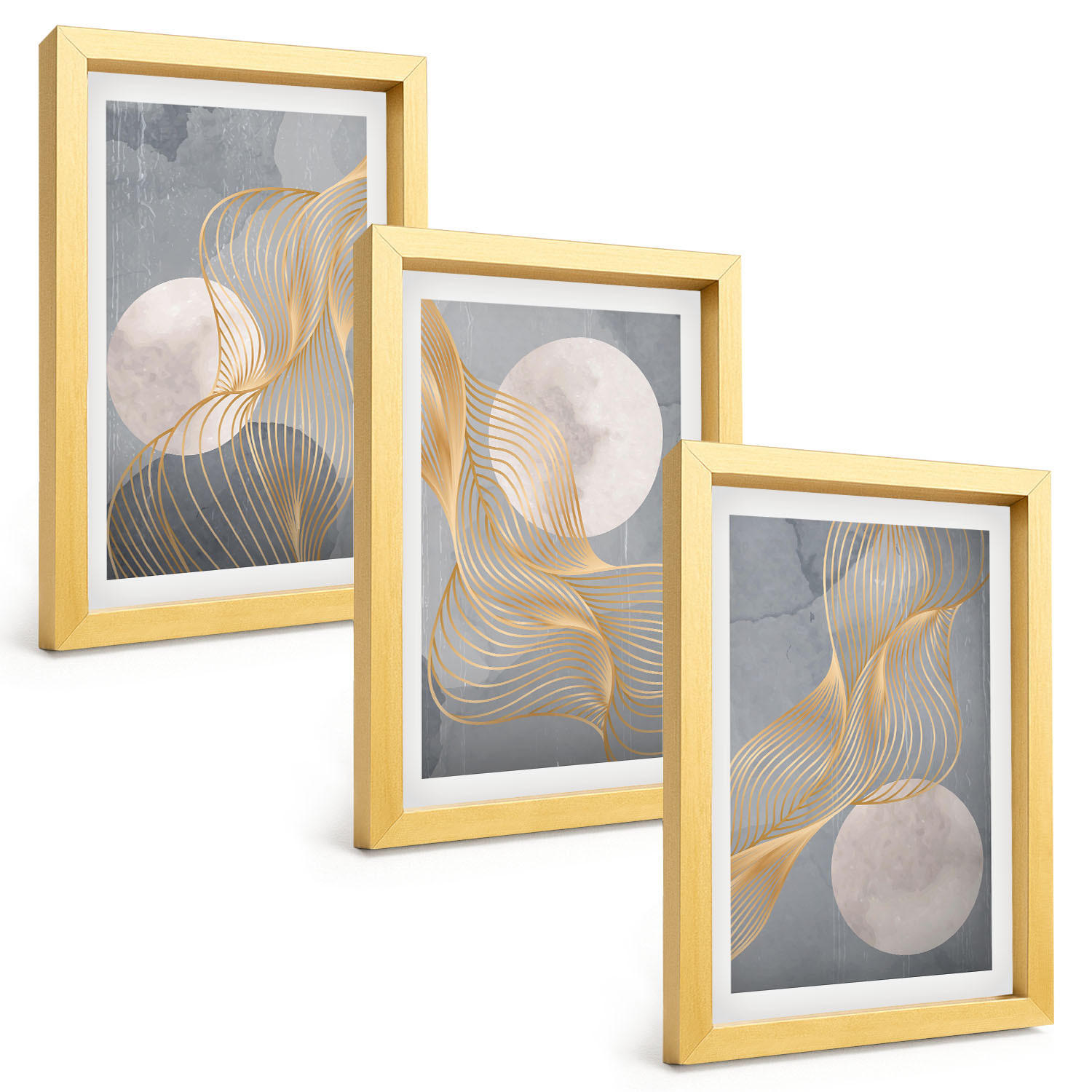 Tulup Bilder Gold 20x30 cm