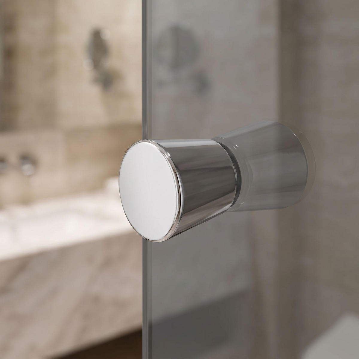 DUSCHTÜRGRIFF Rea 03 Chrome - Chromfarben, Metall (3.4/2.9cm) - REA