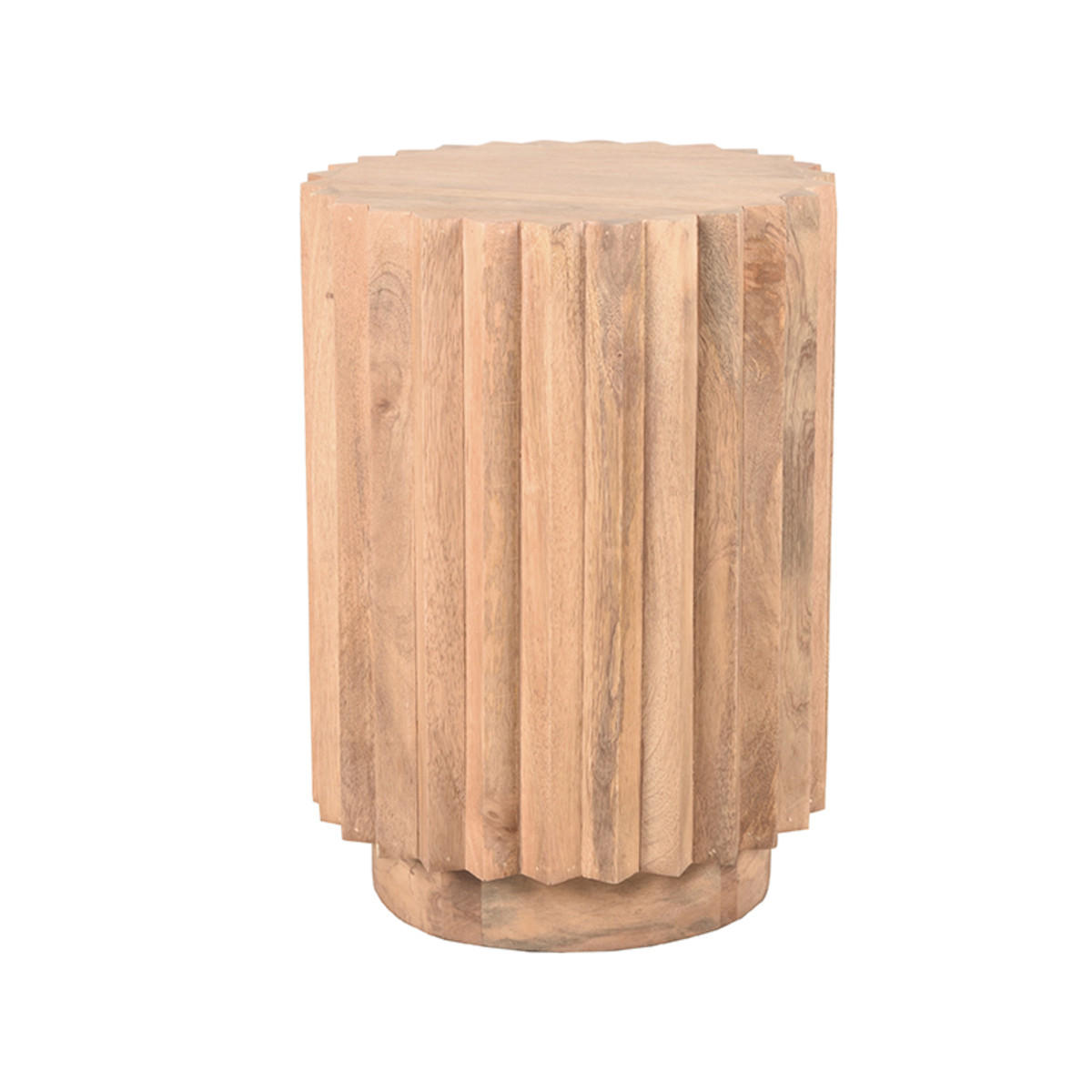 BEISTELLTISCH Novan Beige 35/35/48 cm - Beige, Holz (35/35/48cm) - LABEL51