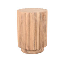 BEISTELLTISCH Novan Beige 35/35/48 cm - Beige, Holz (35/35/48cm) - LABEL51