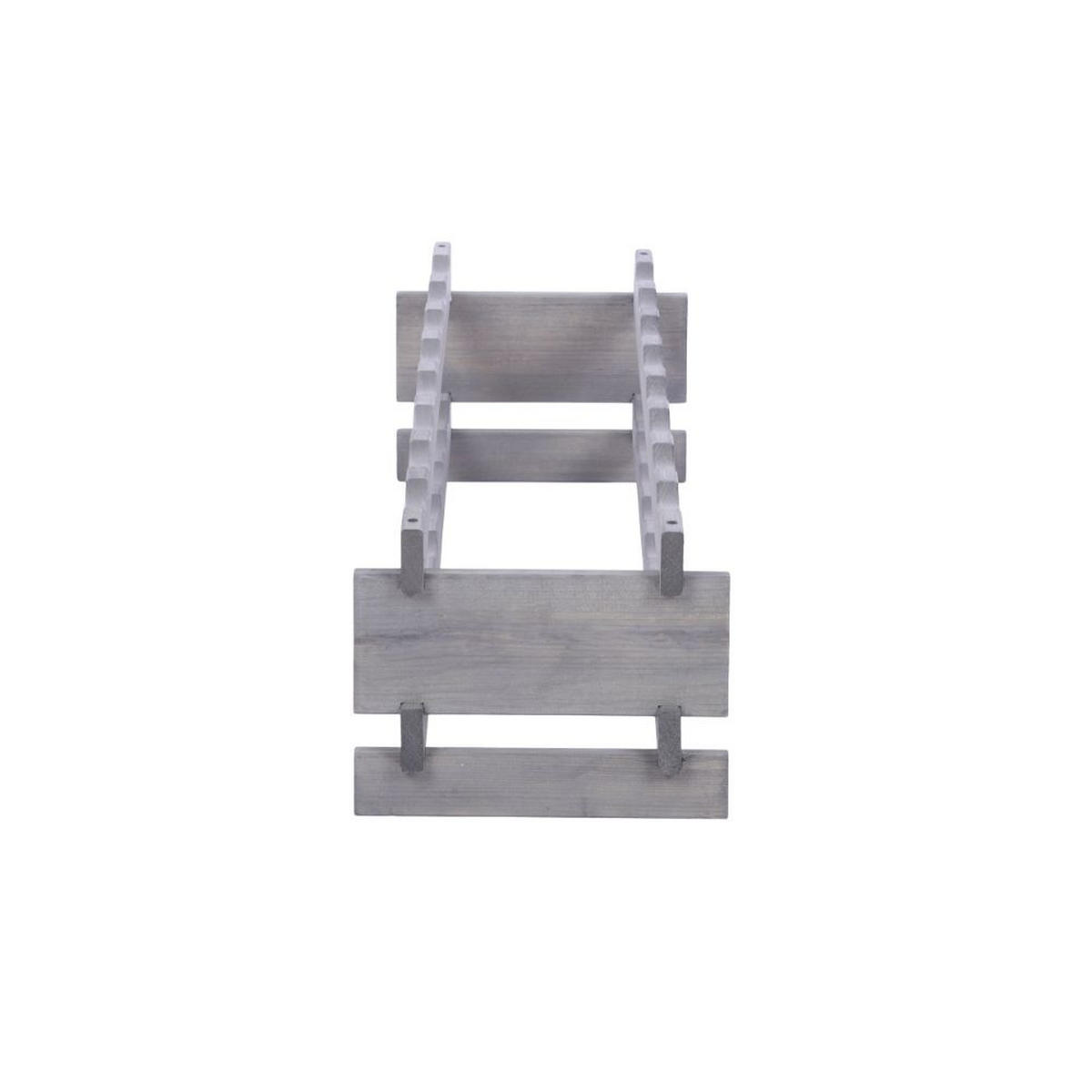 WEINREGAL VINOTECA FLEX PRO HxBxT 23x84x28cm 16 Flaschen auf 2 Ebenen Grau - Grau, Holz (84/23/28cm) - PROREGAL