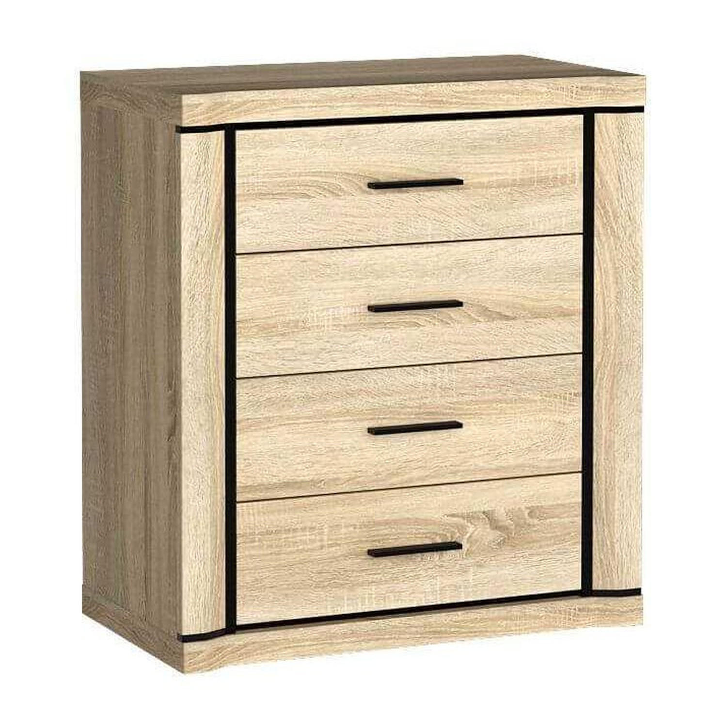 KOMMODE Dallas D-4 80,5 x 91 x 45 cm Eiche Sonoma - Sonoma Eiche, Holzwerkstoff/Kunststoff (80.5/91/45cm) - Koseto