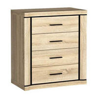 KOMMODE Dallas D-4 80,5 x 91 x 45 cm Eiche Sonoma - Sonoma Eiche, Holzwerkstoff/Kunststoff (80.5/91/45cm) - Koseto