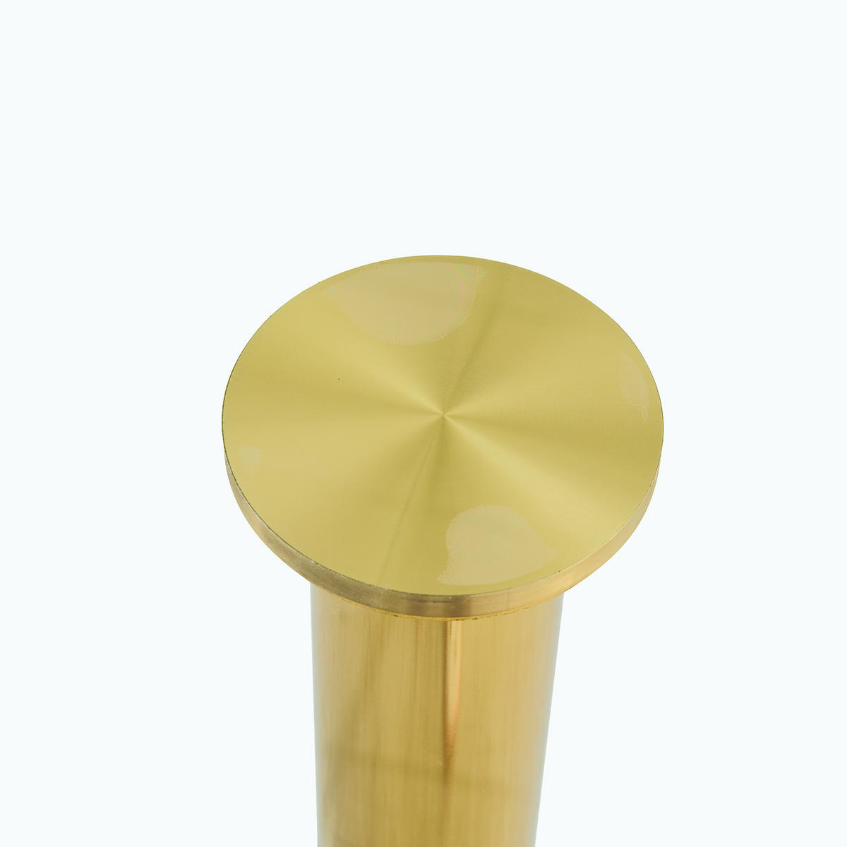 BARTISCH Rund 85 cm mit Glasplatte DE-39999 Gold - Goldfarben, Metall (85/85/76cm) - ComfortXL