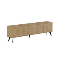 TV-MÖBEL 4 Türen L180 cm - Dune - Eichefarben, Holzwerkstoff (29.6/50/180cm) - Calicosy