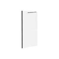 DUSCHTRENNWAND Seitenwand italienische Dusche - 100 x 200 cm - Schwarz matt - DAREN - Schwarz, Metall (100/200cm) - Vente-Unique