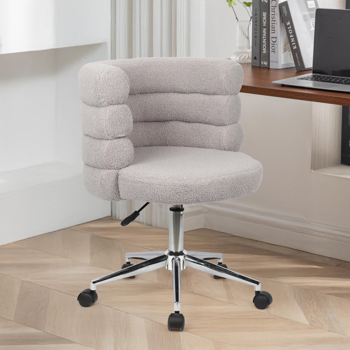 SCHREIBTISCHSTUHL CLOUD Grau - Grau, Kunststoff (60/90/60cm) - SVITA