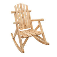 »TIMBER« Schaukelstuhl FSC® 100% Tannenholz, massiv, naturbelassen - Naturfarben, Holz (80/175/120cm) - bellavista - Home & Garden