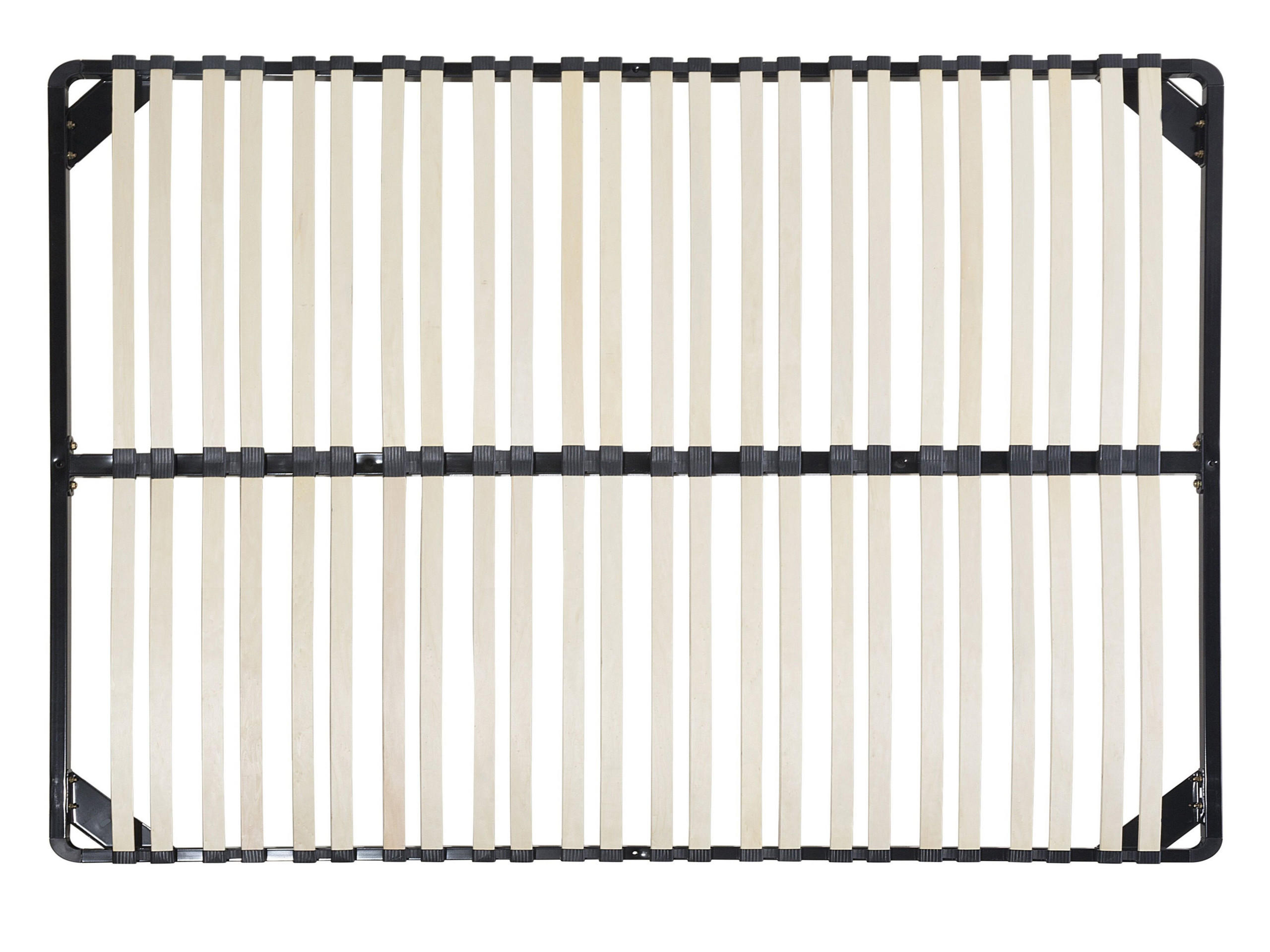 FREISTEHENDER LATTENROST 140x200 cm Schwarz Combourg - Schwarz, Metall (140/21/197cm) - Beliani