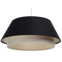 HÄNGELEUCHTE Schwarz 50/22 cm - Schwarz, Kunststoff (50/1.3/22cm) - ONZENO
