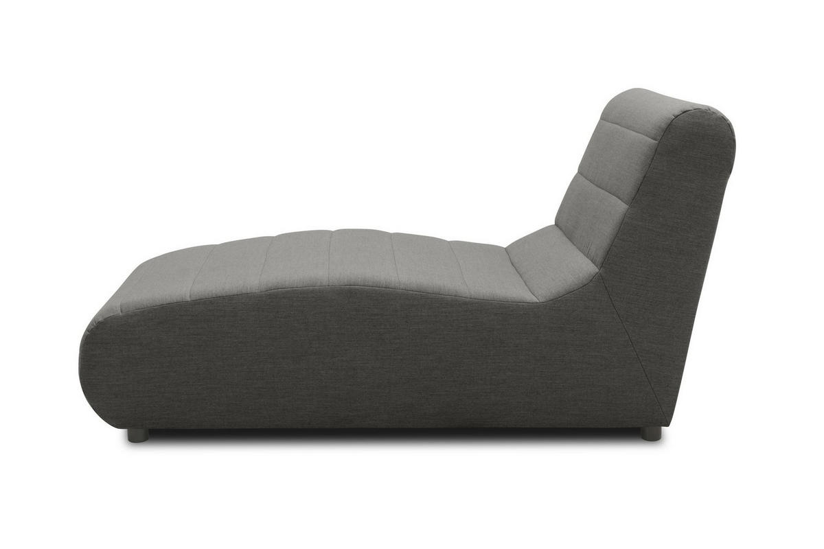 GARTENLOUNGE-LIEGE Boudicca 73x85x169 mit Outdoorbezug in anthrazit - Anthrazit, Kunststoff (169/85/73cm) - 58aufmkessel