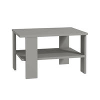 COUCHTISCH mit 1 regalboden - duama 60/45/37 cm - Grau, Holzwerkstoff (60/45/37cm) - Calicosy