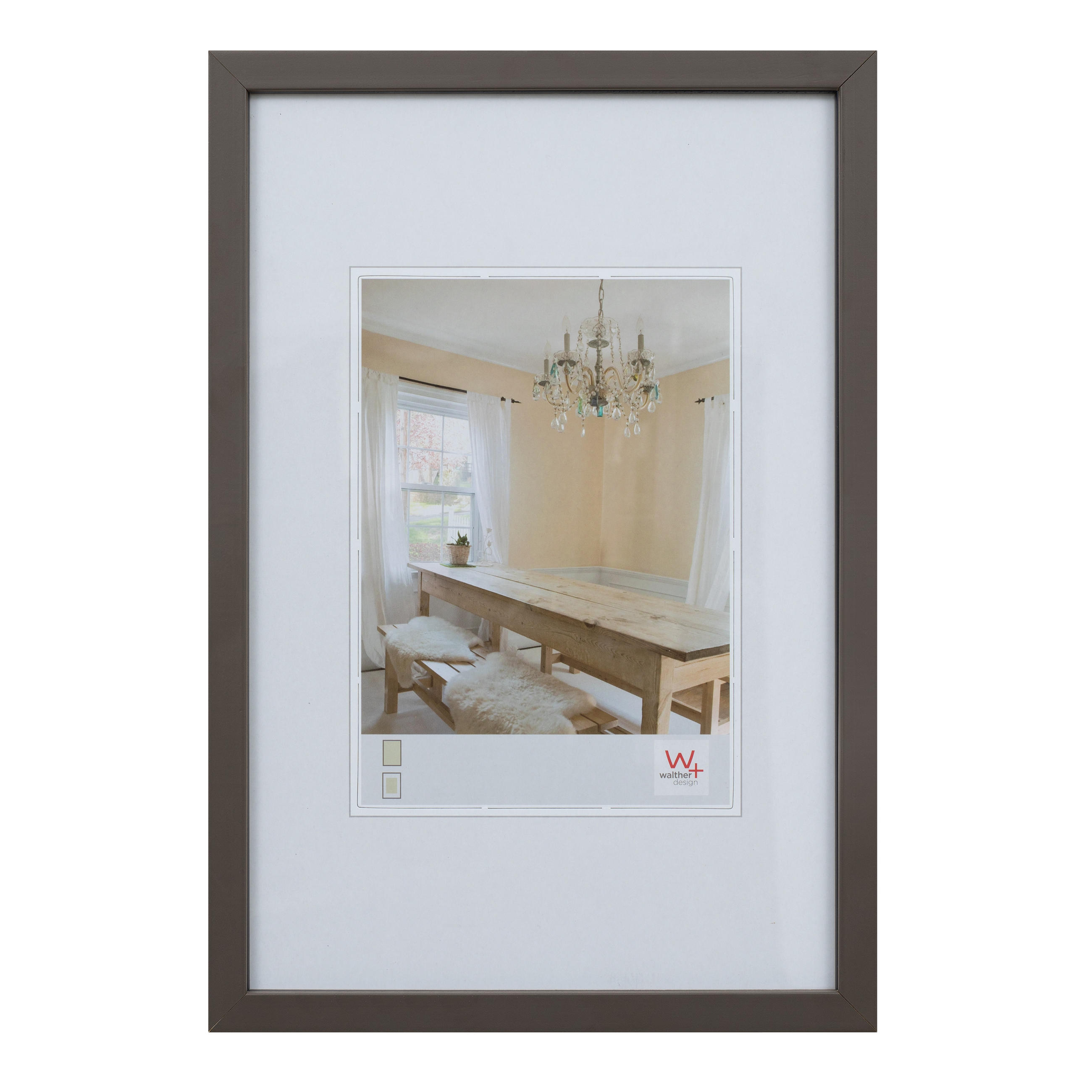 BILDERRAHMEN Peppers Holzrahmen 21x29,7 Grau - Grau, Holzwerkstoff (22.9/32/1.5cm) - walther design