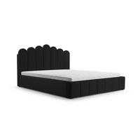 POLSTERBETT Bett 03 - 180x200 - Black - Schwarz, Holz/Textil (180/200cm) - Möblo