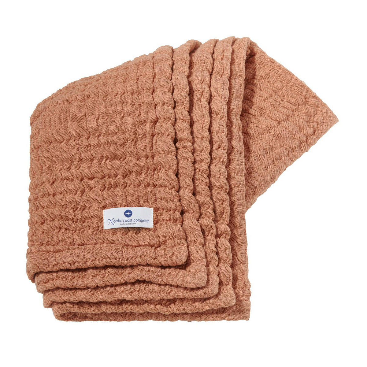 MUSSELINDECKE Karamell - Cappuccino, Textil (80/80cm) - nordic coast company