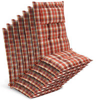 HOCHLEHNER Highlux HL 120x52x7cm Orange-Rot-Grün-Kariert (7tlg) - Grün, Textil (52/120cm) - Beautissu 