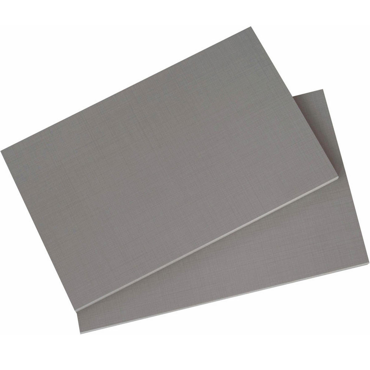 EINLEGEBÖDEN 2ER SET Modena Leinen grau 50 / 54 / 2cm - Grau, Holz/Holzwerkstoff (50/2/54cm) - Wimex