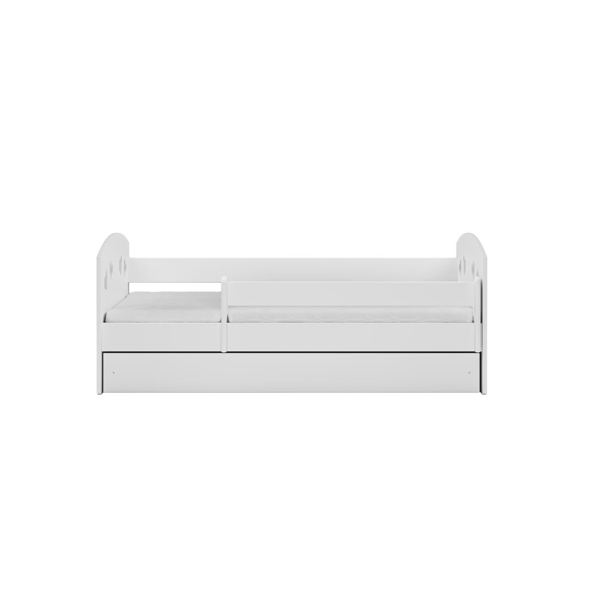 KINDERBETT JULIA mit Schublade ohne Matratze 90/65/184 - Weiß, Holzwerkstoff (80/180cm) - RAUMHIRSCH FURNITURE