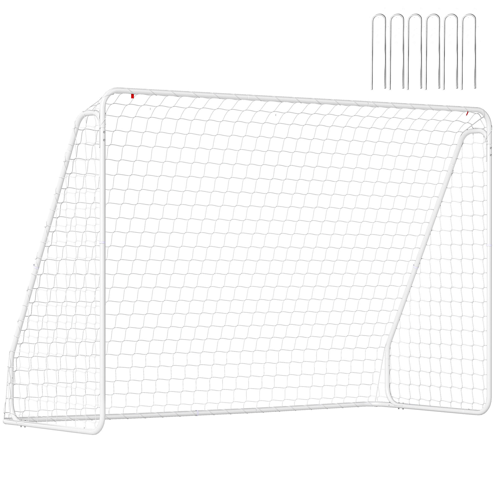 FUSSBALLTOR DE-18607 Trainings- & Spieltor 301x200 cm Weiß - Weiß, Metall (120/301cm) - ComfortXL