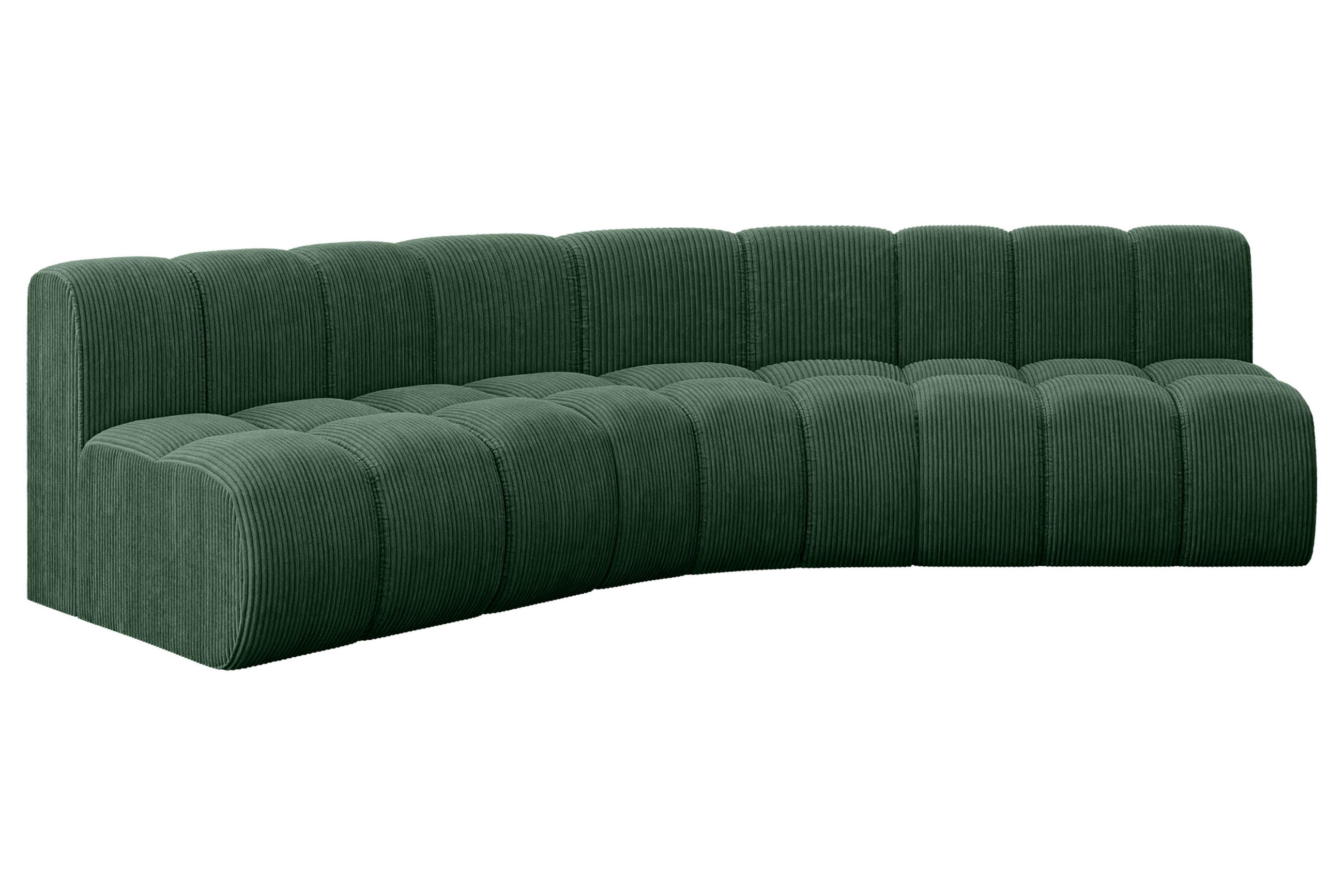 ECKSOFA modulares Sofa Montra-L1 - 290x174x70 cm Grün - Grün, Holzwerkstoff/Textil (290/174cm) - ALTDECOR