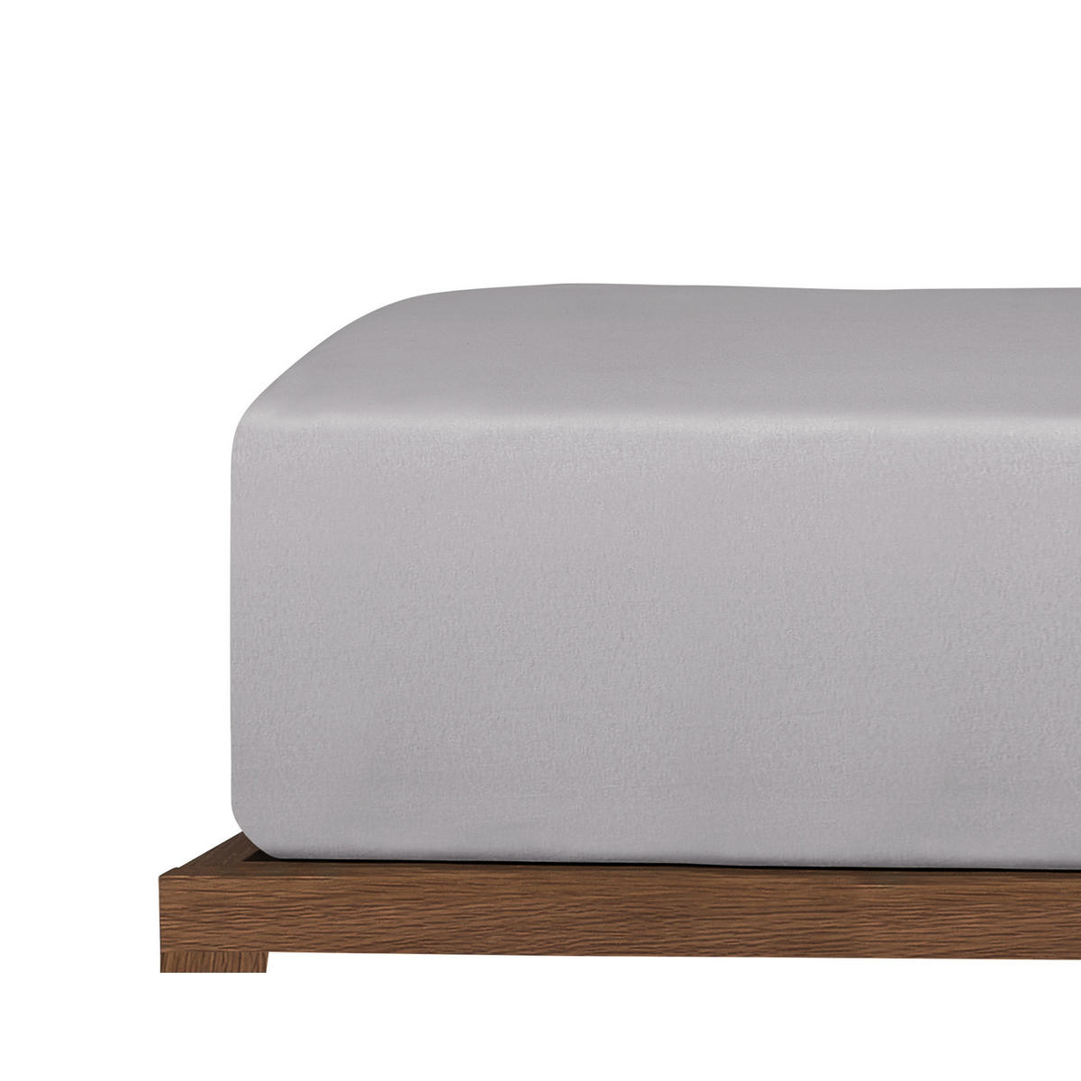 SPANNBETTLAKEN New Jersey - Edeljersey - 100 x 200 cm - Hellgrau - Hellgrau, Textil (100/200cm) - Uncover by Schiesser