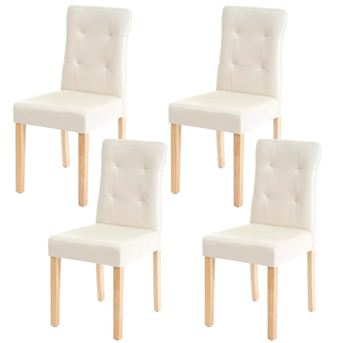 ESSZIMMERSTUHL Beige 4er-Set - Beige, Textil (41/88/55cm) - MCW
