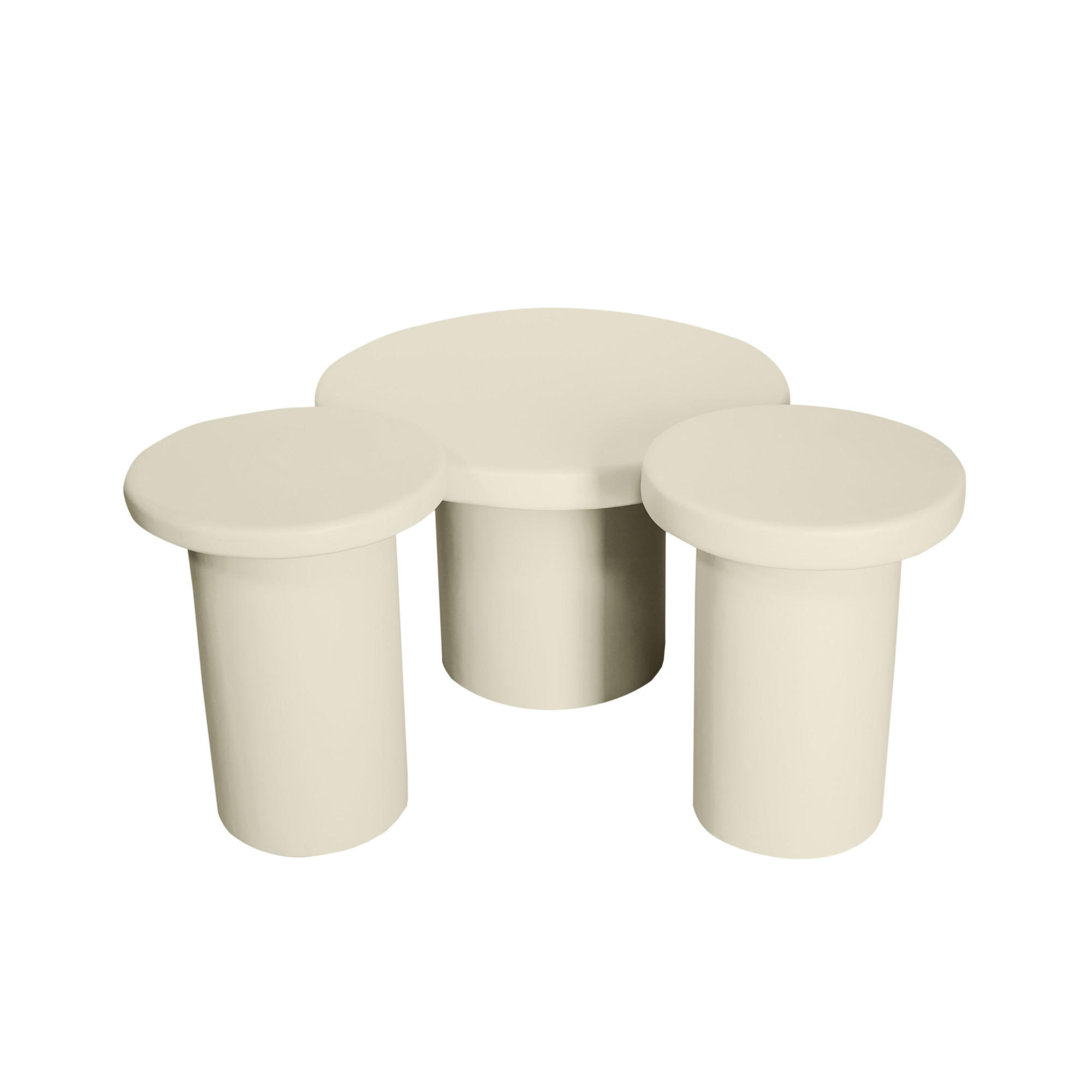 COUCHTISCH Inka Mangoholz 70 cm / 70 cm Sand - Sandfarben, Holz (70/70/45cm)