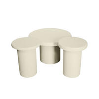 COUCHTISCH Inka Mangoholz 70 cm / 70 cm Sand - Sandfarben, Holz (70/70/45cm)