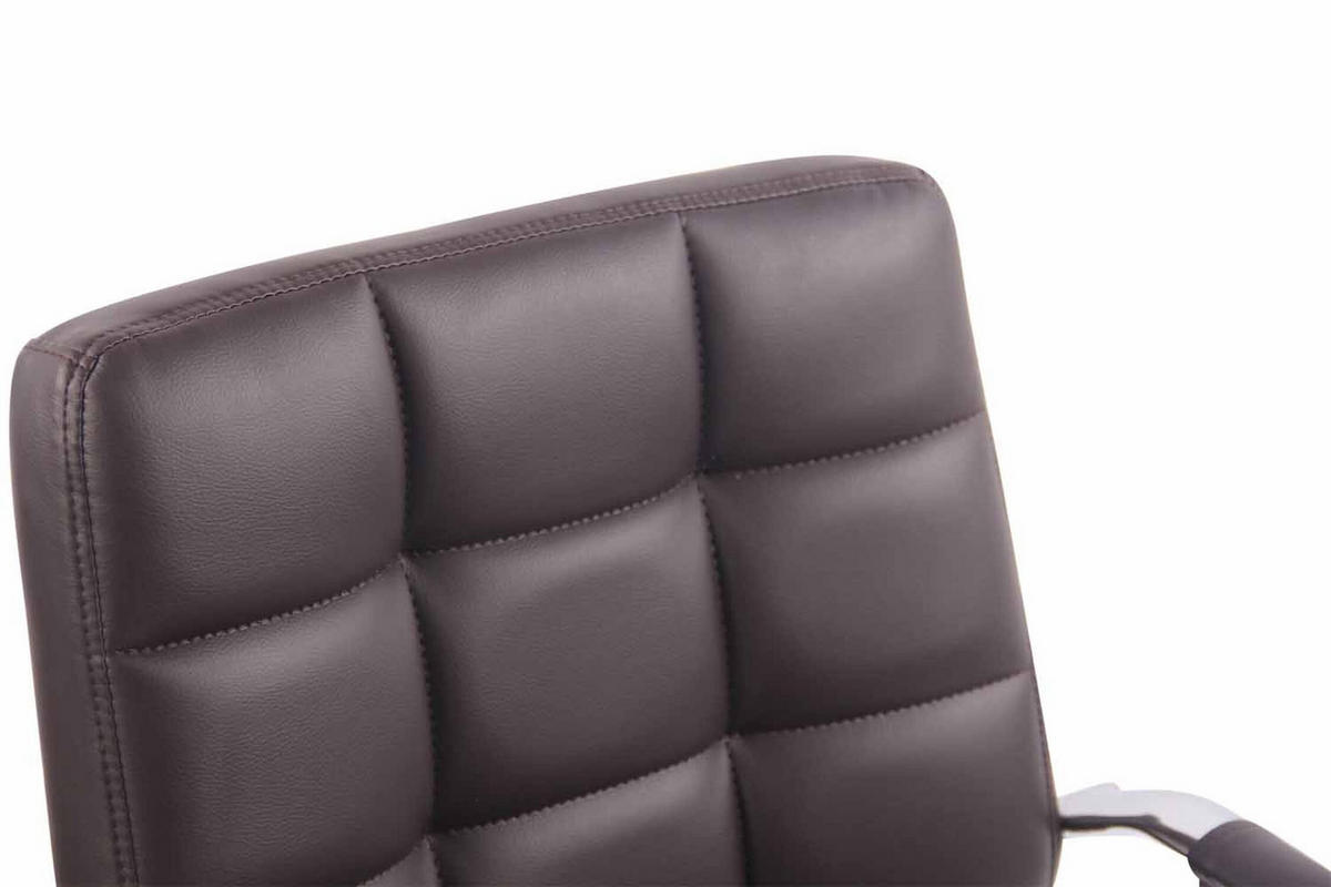 BÜROSTUHL Deal, Kunstleder Braun - Braun, Textil/Metall (56/104/62cm) - TPFLiving
