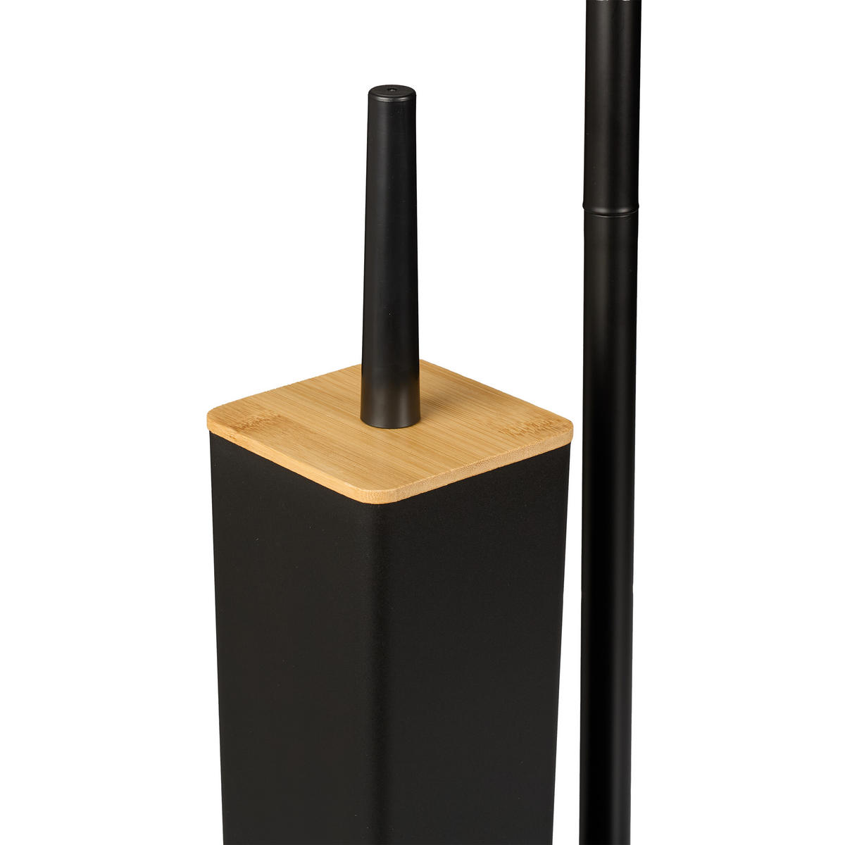 WC-GARNITUR - Schwarz, Holz/Kunststoff (23/71/18cm) - Relaxdays