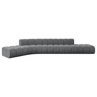 ECKSOFA modulares Sofa Solven-L2 - 471x174x70 cm Dunkelgrau - Dunkelgrau, Holzwerkstoff/Textil (471/174cm) - ALTDECOR
