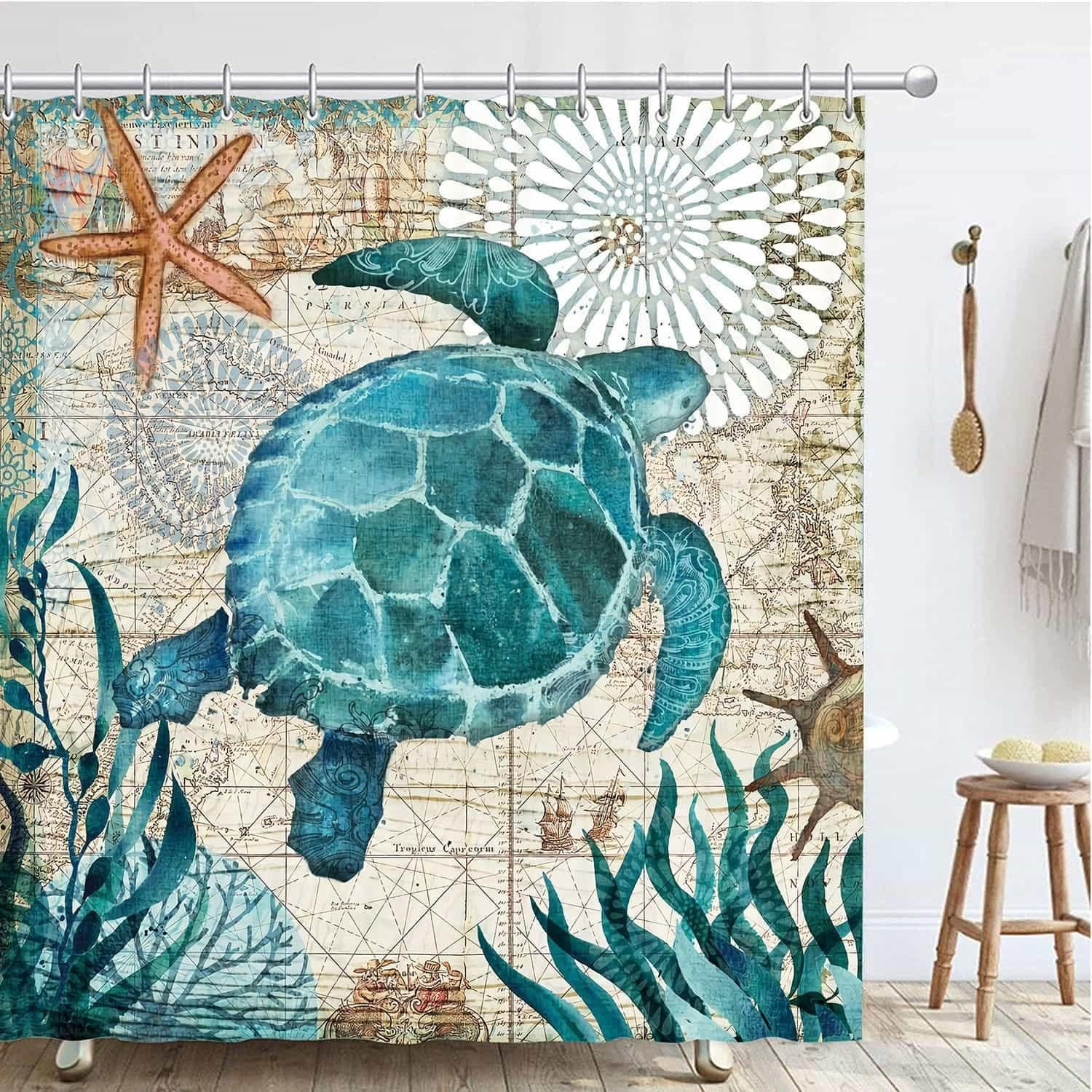 Mcboson Duschvorhang Mehrfarbig 180x180 cm