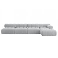ECKSOFA modulares Sofa Razon-L3 - 380x160x70 cm Grau Cord - Grau, Holzwerkstoff/Textil (380/160cm) - ALTDECOR