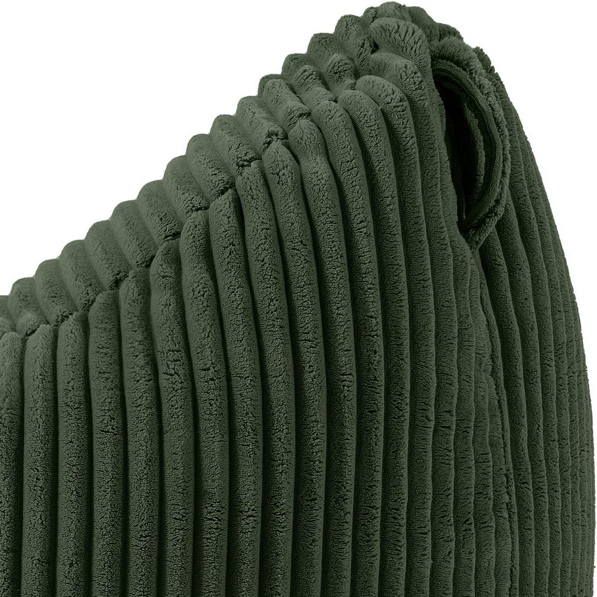 SITZSACK COSMO II aus Kordstoff, Dunkelgrün - Dunkelgrün, Textil (85/80/85cm) - KONSIMO®