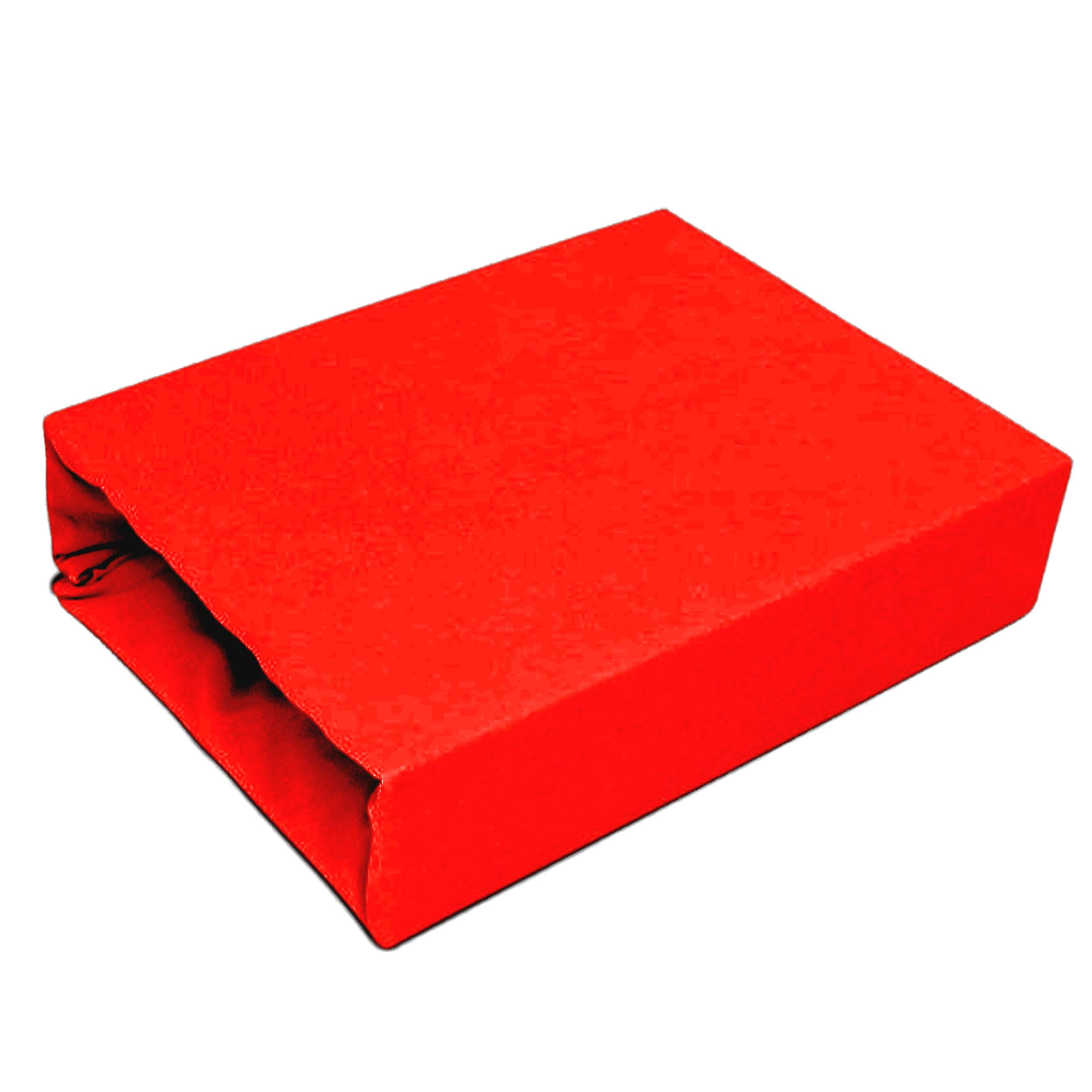 Best For Home Spannbettlaken Rot 120x200 cm