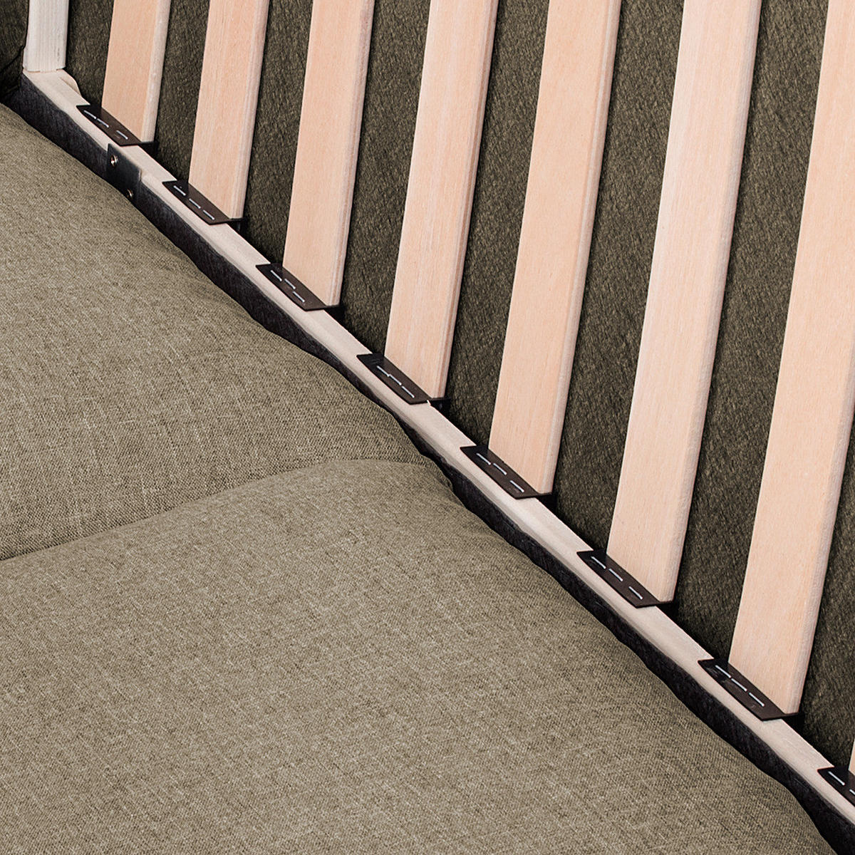 SCHLAFSOFA - Beige, Textil (204/90/90cm) - home24