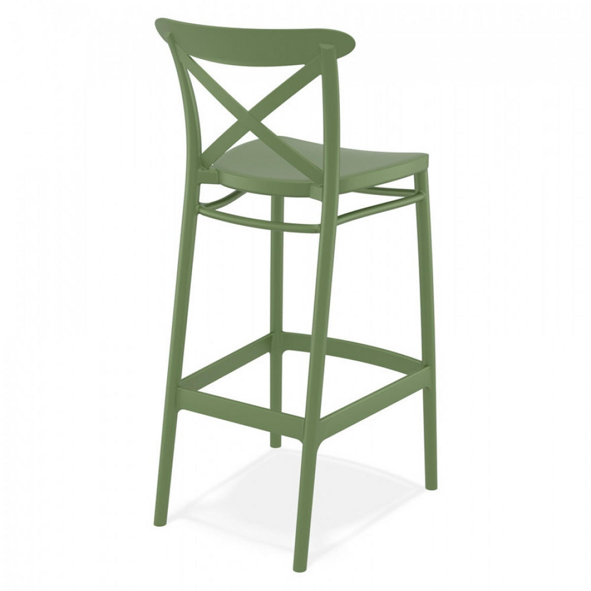 BARHOCKER Grün 45x106x52cm - Olivgrün/Grün, Kunststoff (45/106/52cm) - AlterEgo
