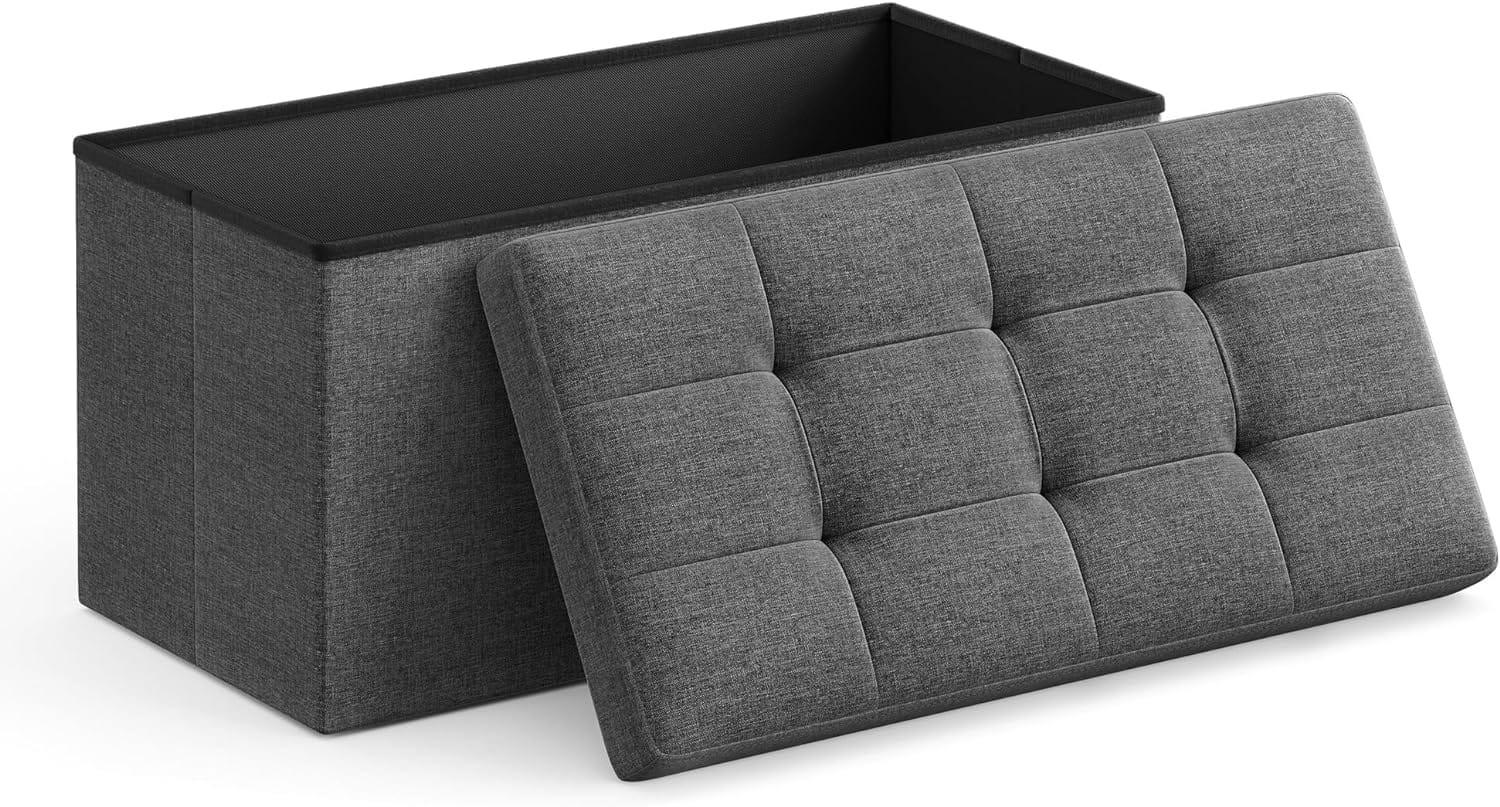 XXXLutz Truhenbank Grau 76x38x38 cm