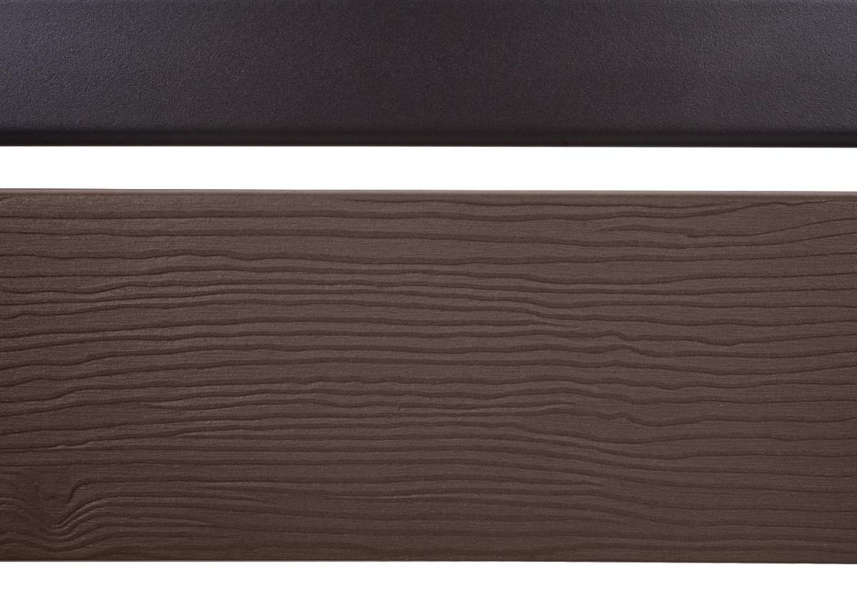 ALU MÜLLTONNEN-ZAUN Braun - Braun, Metall (110/130/6cm) - MCW