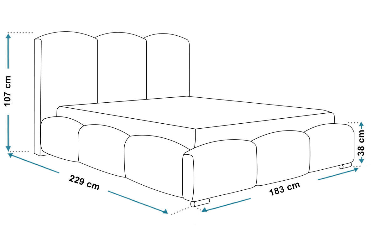 BETT Grau BEN 14 Catch Me Stoff 160x200 cm - Grau, Leder (160/200cm) - Sepro Meble