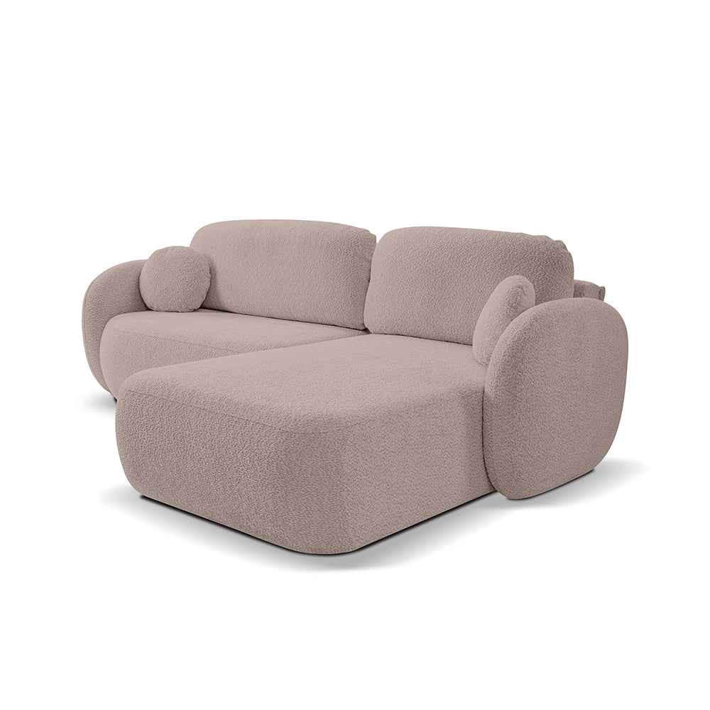 Pillovely Ecksofa Beige 248x86.5x174 cm