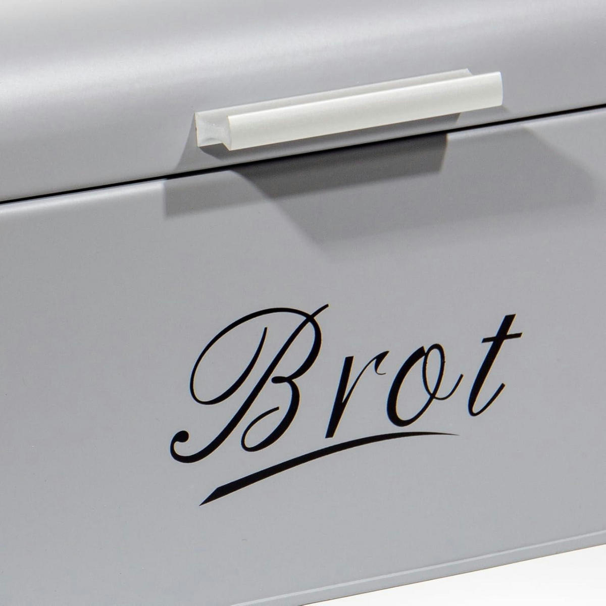 BROTKASTEN Grau 31 cm - Grau, Metall (19/16/31cm)
