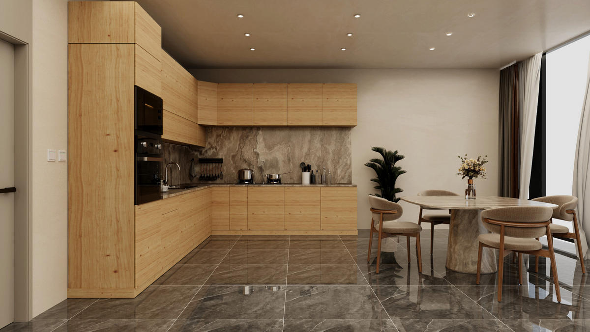 WINKELKÜCHE – Küchenzeile 360 x 300 cm VELORA – KU-S50 – Eiche Artisan - Eiche Artisan, Holzwerkstoff (360/248/300cm) - hi-markt